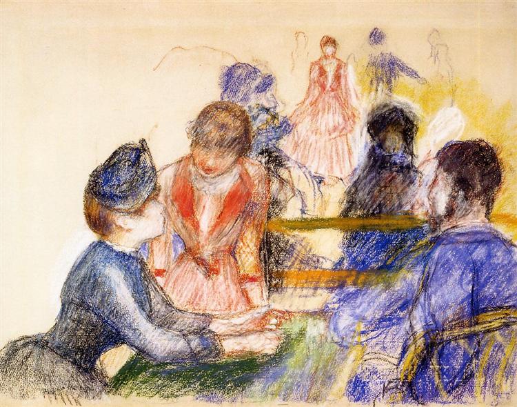 At the Moulin de la Galette, c.1875 - Auguste Renoir