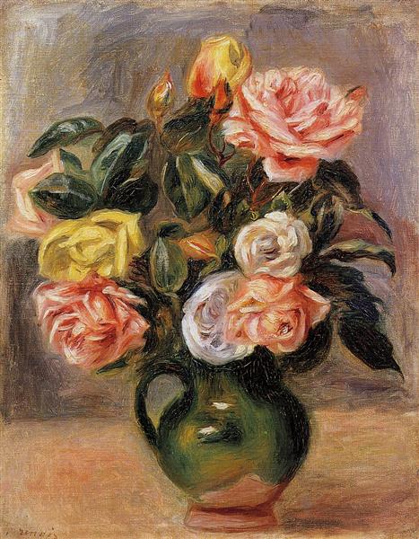 Bouquet of Roses - Auguste Renoir