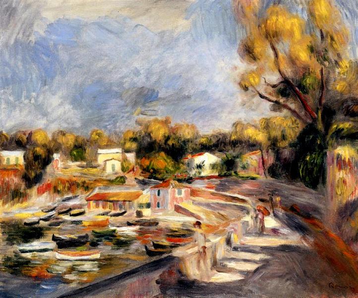 Cagnes Landscape, c.1910 - 雷諾瓦