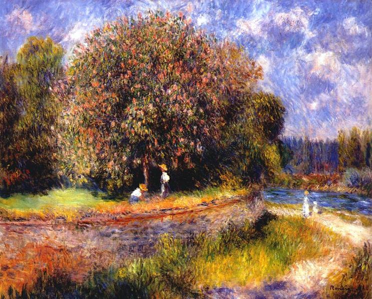 Chestnut Tree Blooming, 1881 - Пьер Огюст Ренуар