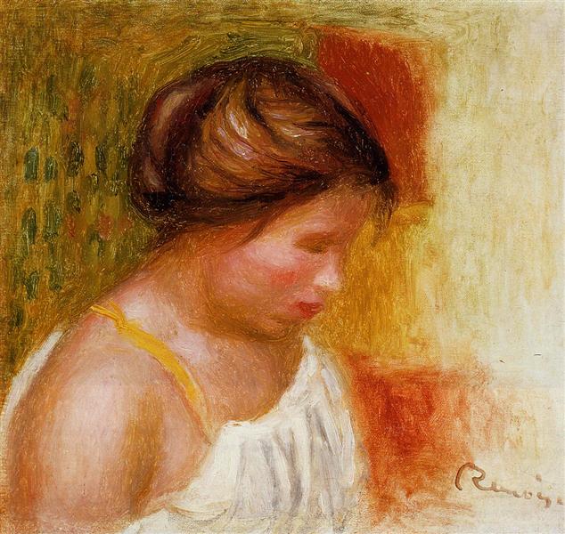 Gabrielle in a Chemise, 1905 - Пьер Огюст Ренуар