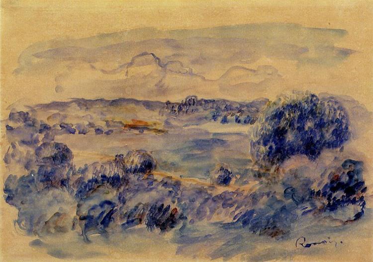 Guernsey Landscape - Pierre-Auguste Renoir