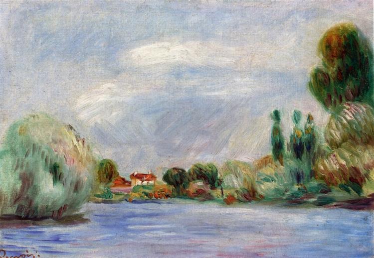 House on the River - Pierre-Auguste Renoir