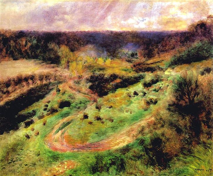 Landscape at Wargemont, 1879 - Pierre-Auguste Renoir