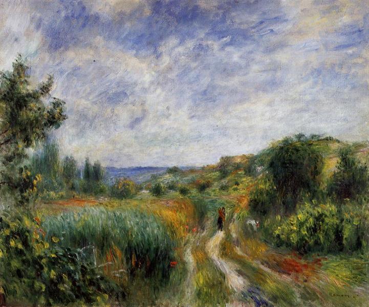 Landscape near Essoyes, 1892 - 雷諾瓦