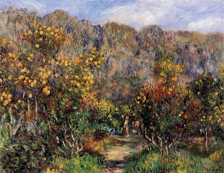 Landscape with Mimosas, 1912 - Auguste Renoir
