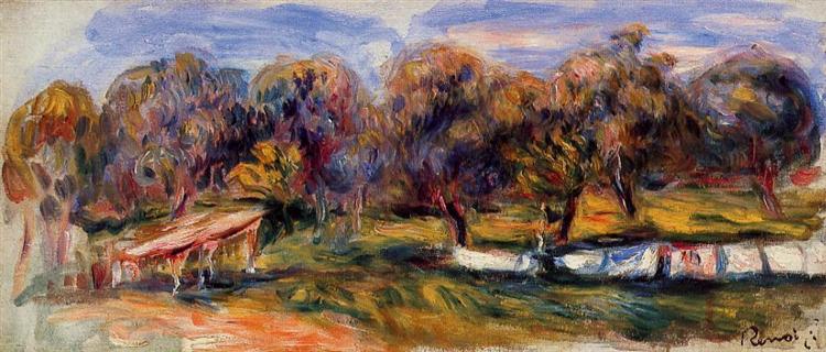 Landscape with Orchard, 1910 - Auguste Renoir