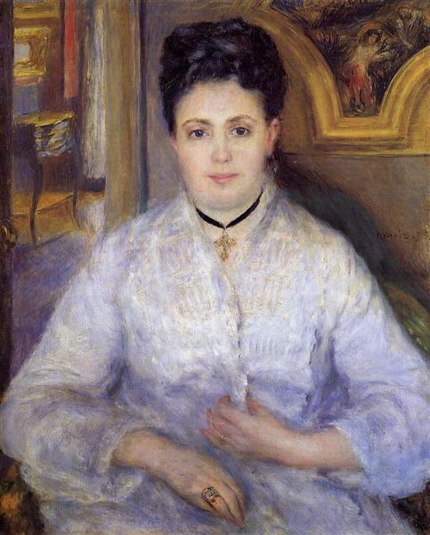 Madame Victor Chocquet, 1875 - Auguste Renoir