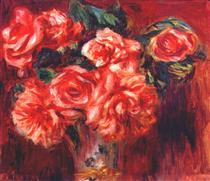 Moss roses - Pierre-Auguste Renoir