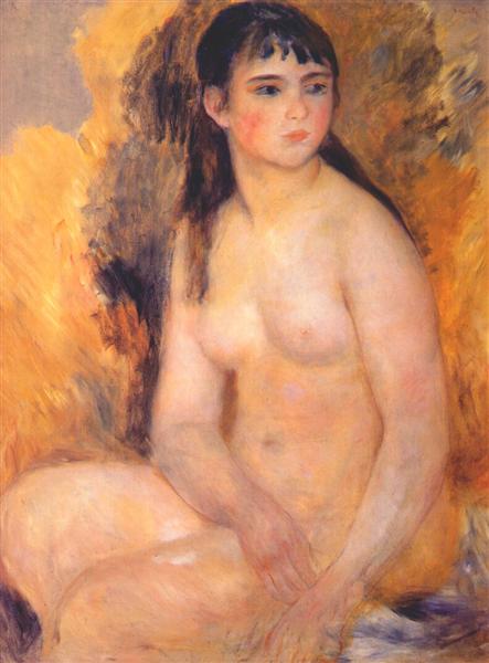 Nude, 1880 - Пьер Огюст Ренуар