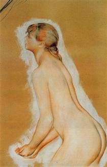 Nude (Study for The Large Bathers ) - Пьер Огюст Ренуар