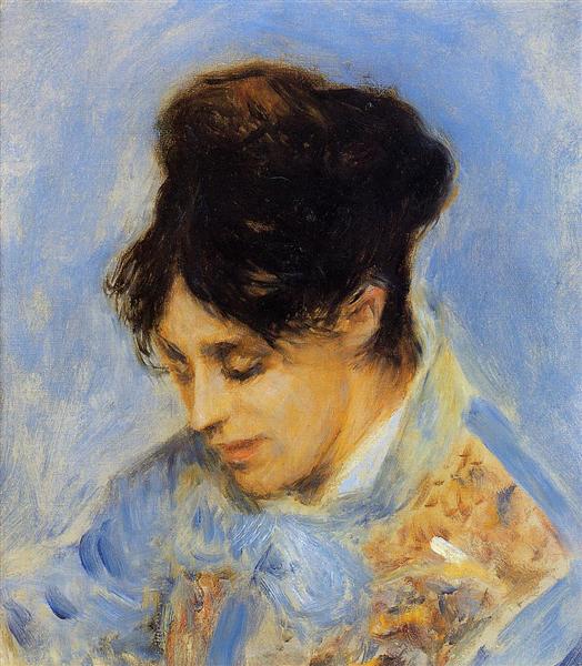 Portrait of Madame Claude Monet, 1872 - 雷諾瓦