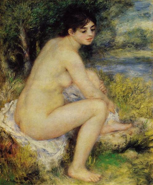 Seated Bather, 1883 - Пьер Огюст Ренуар