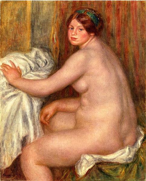 Seated Bather, 1913 - Pierre-Auguste Renoir