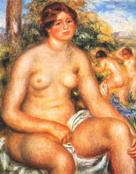 Seated Bather, 1914 - Pierre-Auguste Renoir