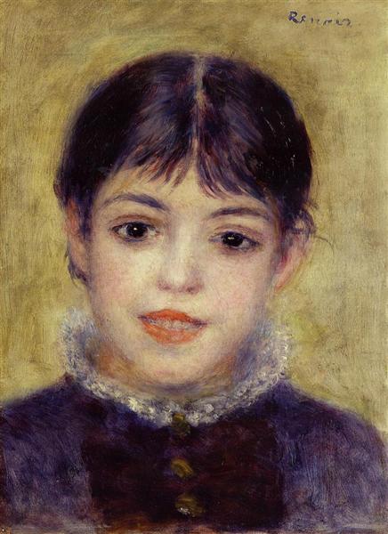 Smiling Young Girl, c.1878 - Auguste Renoir