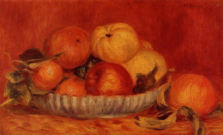 Still Life with Apples and Oranges, c.1897 - 雷諾瓦