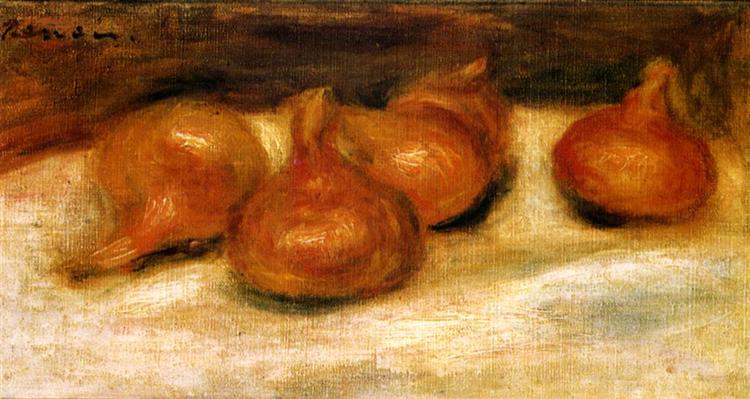 Still Life with Onions, 1917 - 雷諾瓦