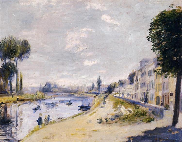 The Banks of the Seine, 1875 - 雷諾瓦