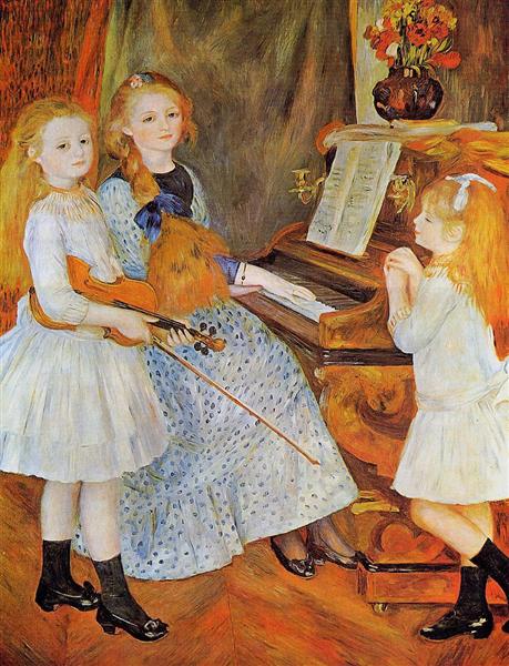 Las hijas de Catulle Mendes, 1888 - Pierre-Auguste Renoir