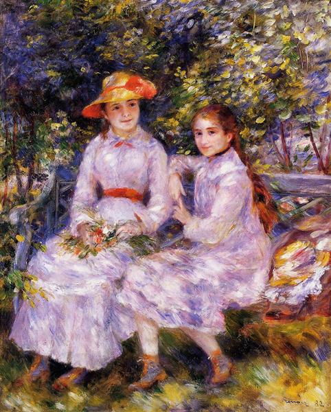 The Daughters of Paul Durand Ruel (Marie Theresa and Jeanne), 1882 - Auguste Renoir