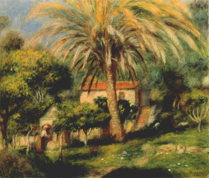 The palm tree, 1902 - 雷諾瓦