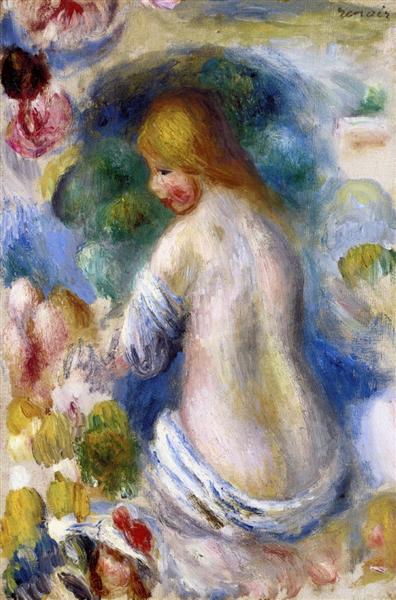 Woman's Nude Torso - Pierre-Auguste Renoir