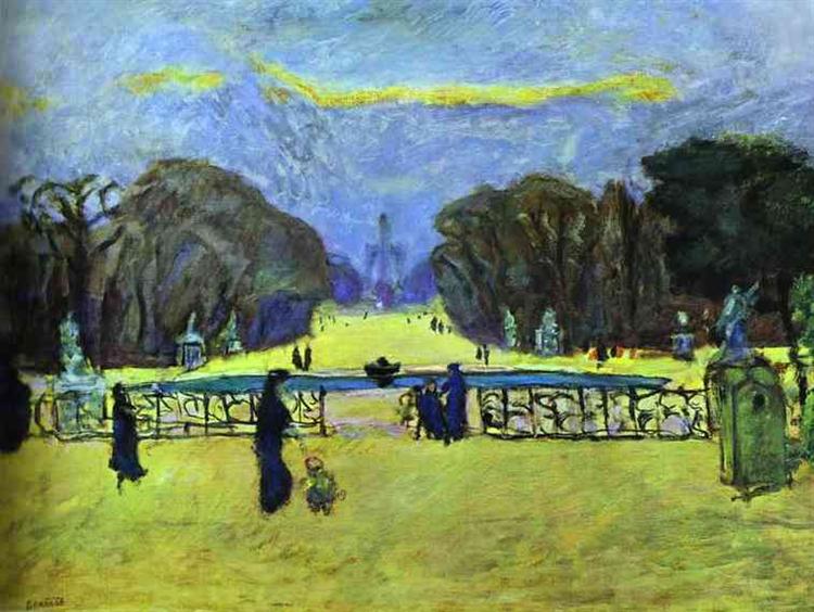 Gardens of Tuileries, 1912 - Пьер Боннар