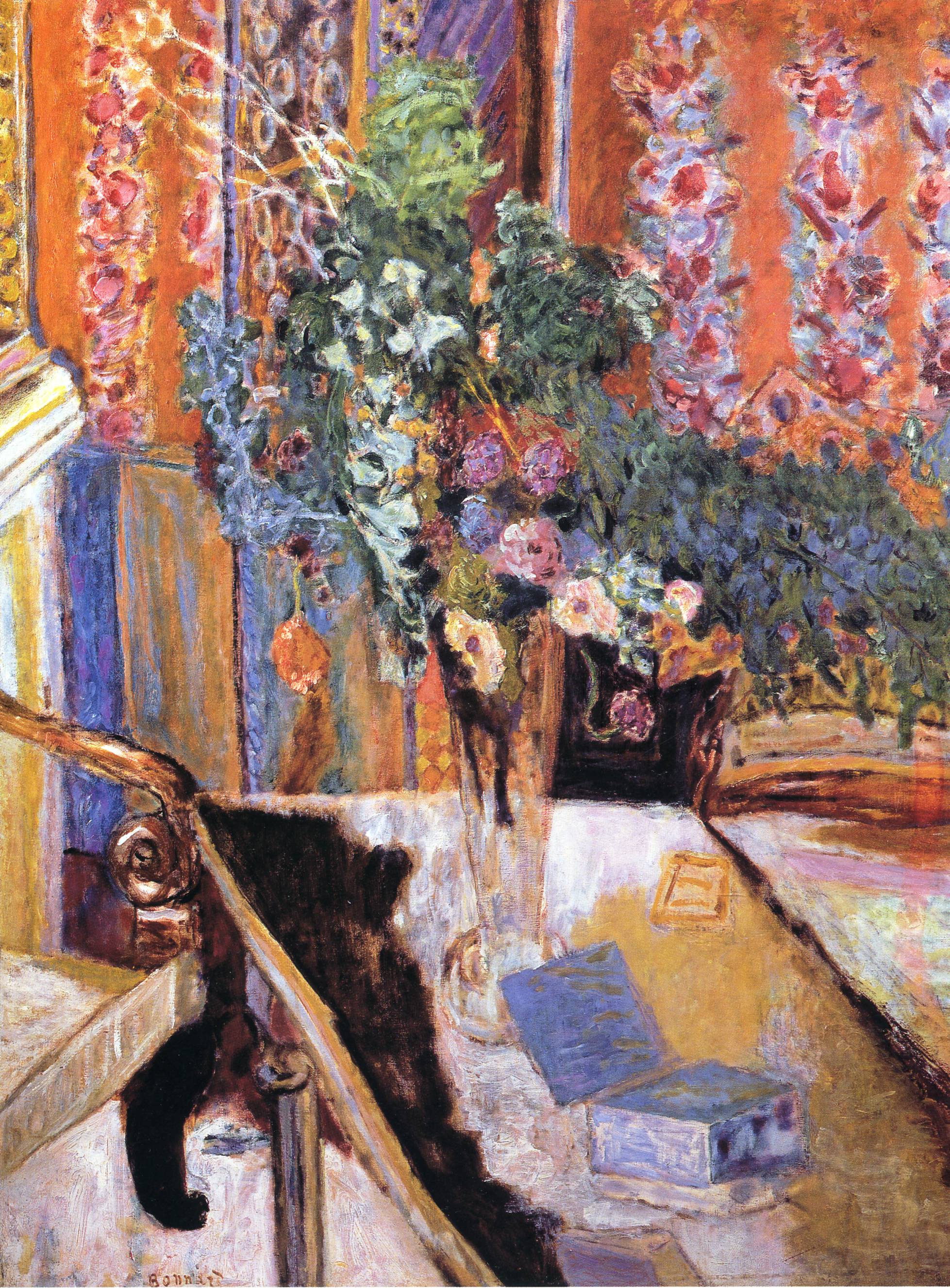 Interior with Flowers, 1919 - Pierre Bonnard - WikiArt.org