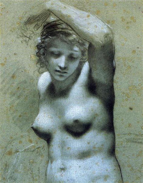 Bust of female nude - 皮埃尔·保罗·普吕东