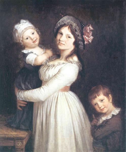 Family portrait of Madame Anthony and her children, 1785 - Pierre Paul Prud’hon