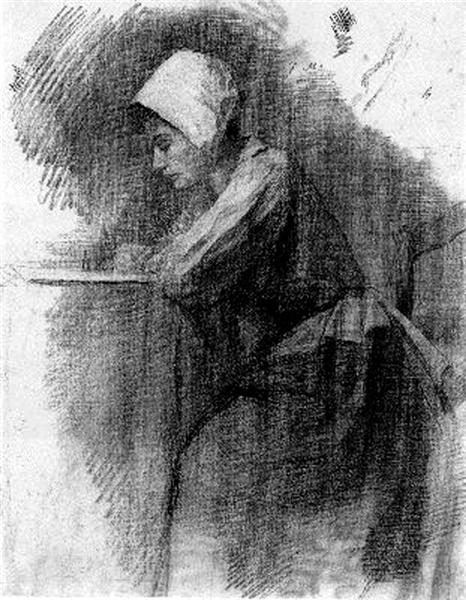 Girl Writing, 1892 - 1895 - Piet Mondrian