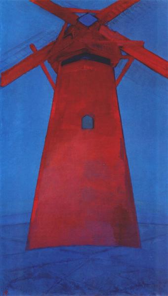 The Red Mill, 1910 - 1911 - Piet Mondrian