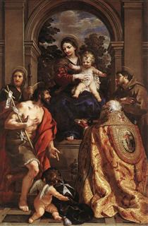 Madonna and Saints - Pietro de Cortona