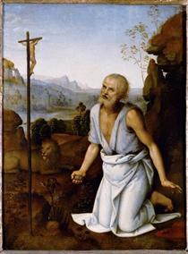 Bender St .Jerome - Pietro Perugino