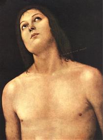 Bust of St. Sebastian - Pietro Perugino