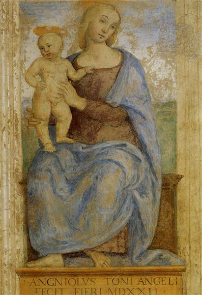 Madonna with Child. Oratory of Annunciation, 1522 - П'єтро Перуджино