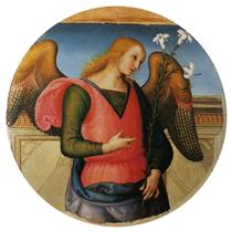 Pala di Sant Agostino (Arcangel Gabriel) - Pietro Perugino