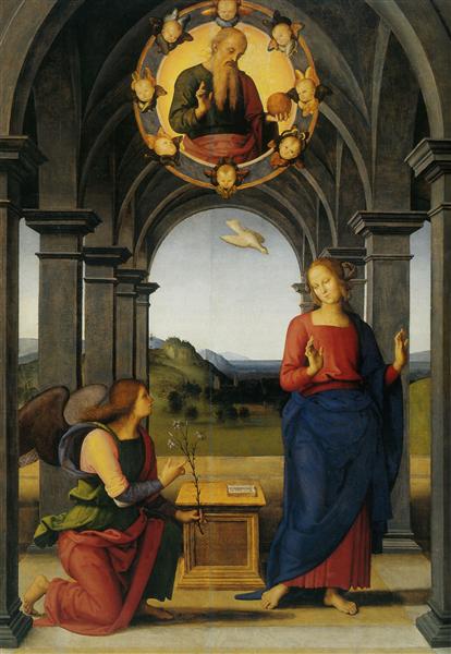 The Annunciation of Mary, 1489 - Perugino