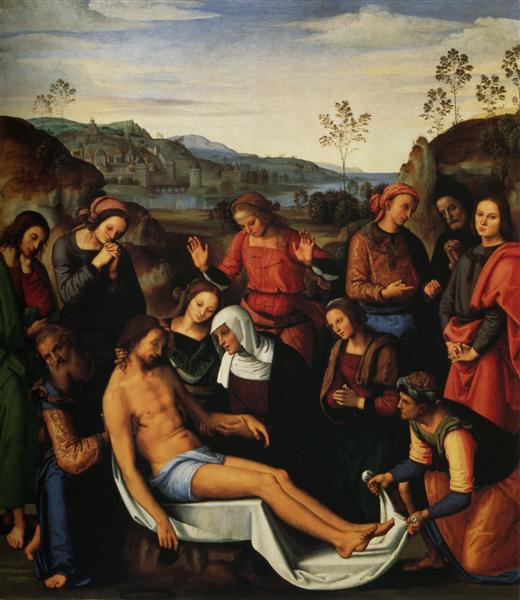 The Mourning of the Dead Christ (Deposition), 1495 - Perugino