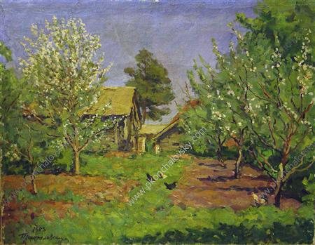 Blossoming garden, 1953 - Петро Кончаловський