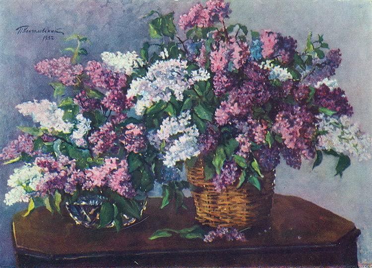 Lilacs in Braids, 1952 - Петро Кончаловський