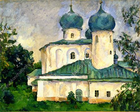 Novgorod. Anthony the Roman., 1925 - Петро Кончаловський