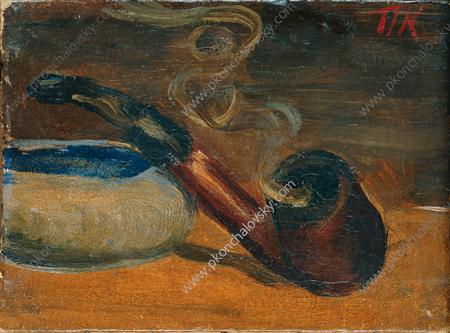 Still Life. Pipe with smoke., 1929 - Pyotr Konchalovsky