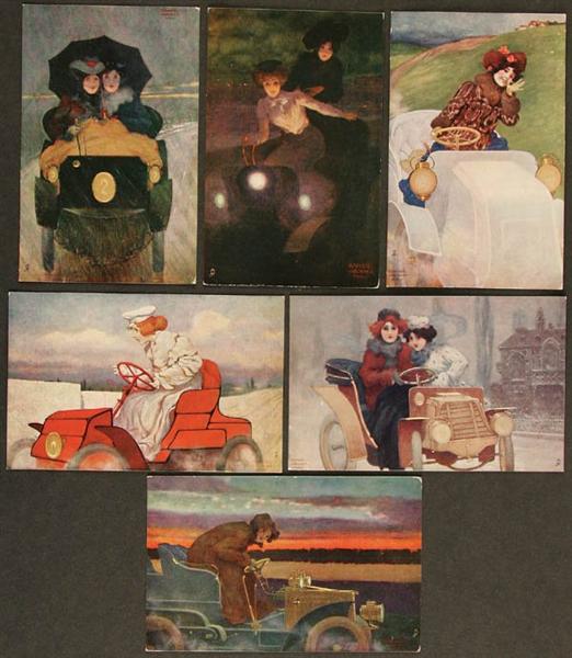 Flashing Motorists, 1904 - Raphael Kirchner