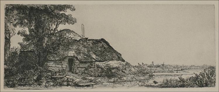A Large Landscape with a Mill Sail, 1641 - 林布蘭
