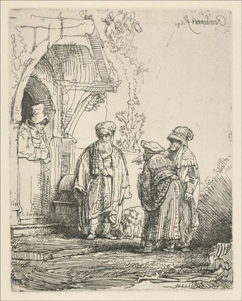 Jacob with Laban, 1644 - Рембрандт