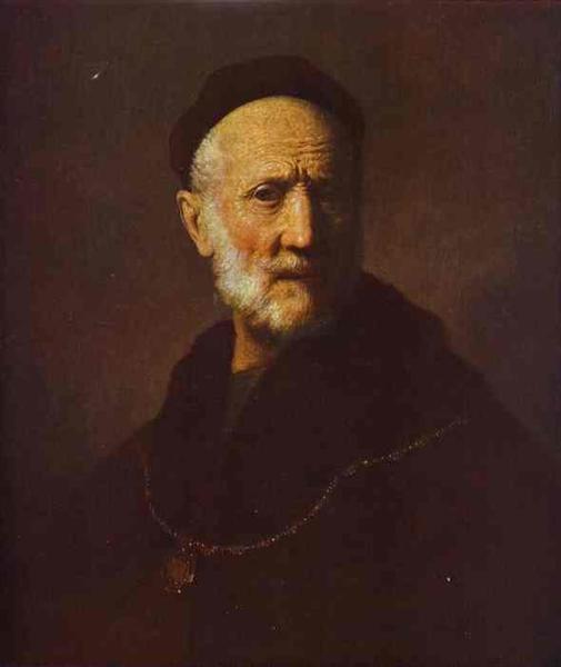 Portrait of Rembrandt's Father, c.1630 - Rembrandt van Rijn