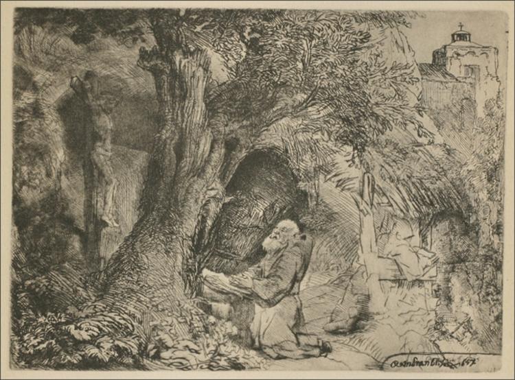 Saint Francis Praying, 1657 - Rembrandt