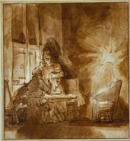 Вечеря в Еммаусі, 1649 - Рембрандт